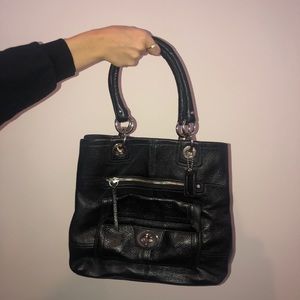 leather Coach purse